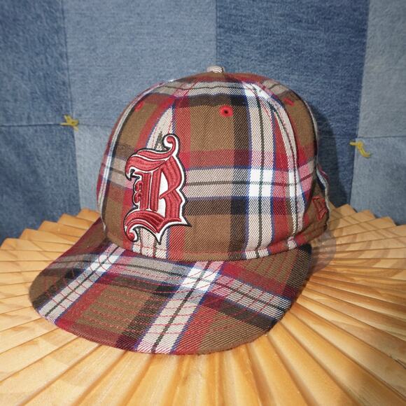 7 3/8 - Vintage y2k Grail new era x billabong plaid surf hat - Picture 2 of 7